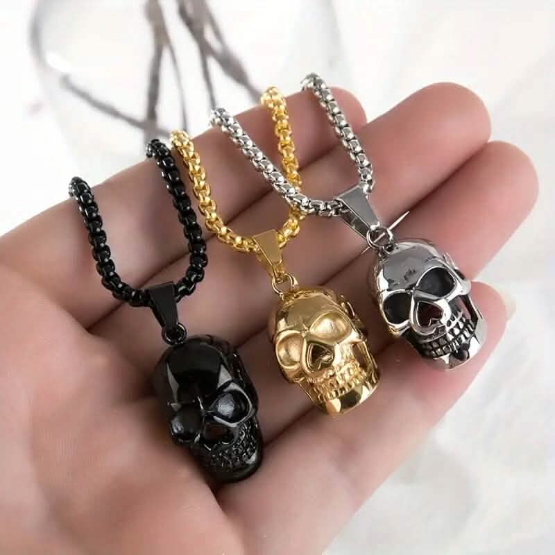 Men's Titanium Steel Skull Necklace