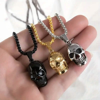 Men's Titanium Steel Skull Necklace