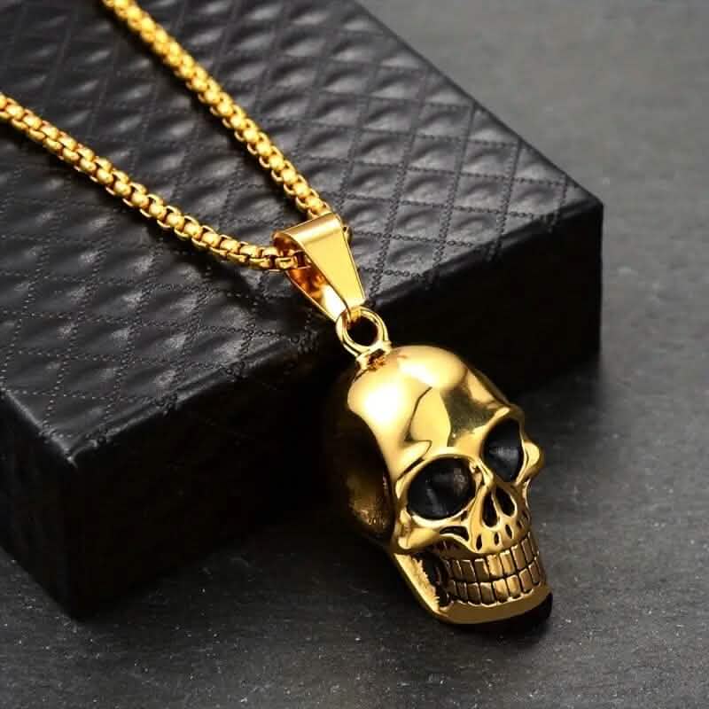 Men's Titanium Steel Skull Necklace