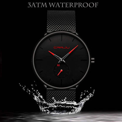 Men's Ultra-Thin Minimalist Waterproof Fashion Wrist Watch