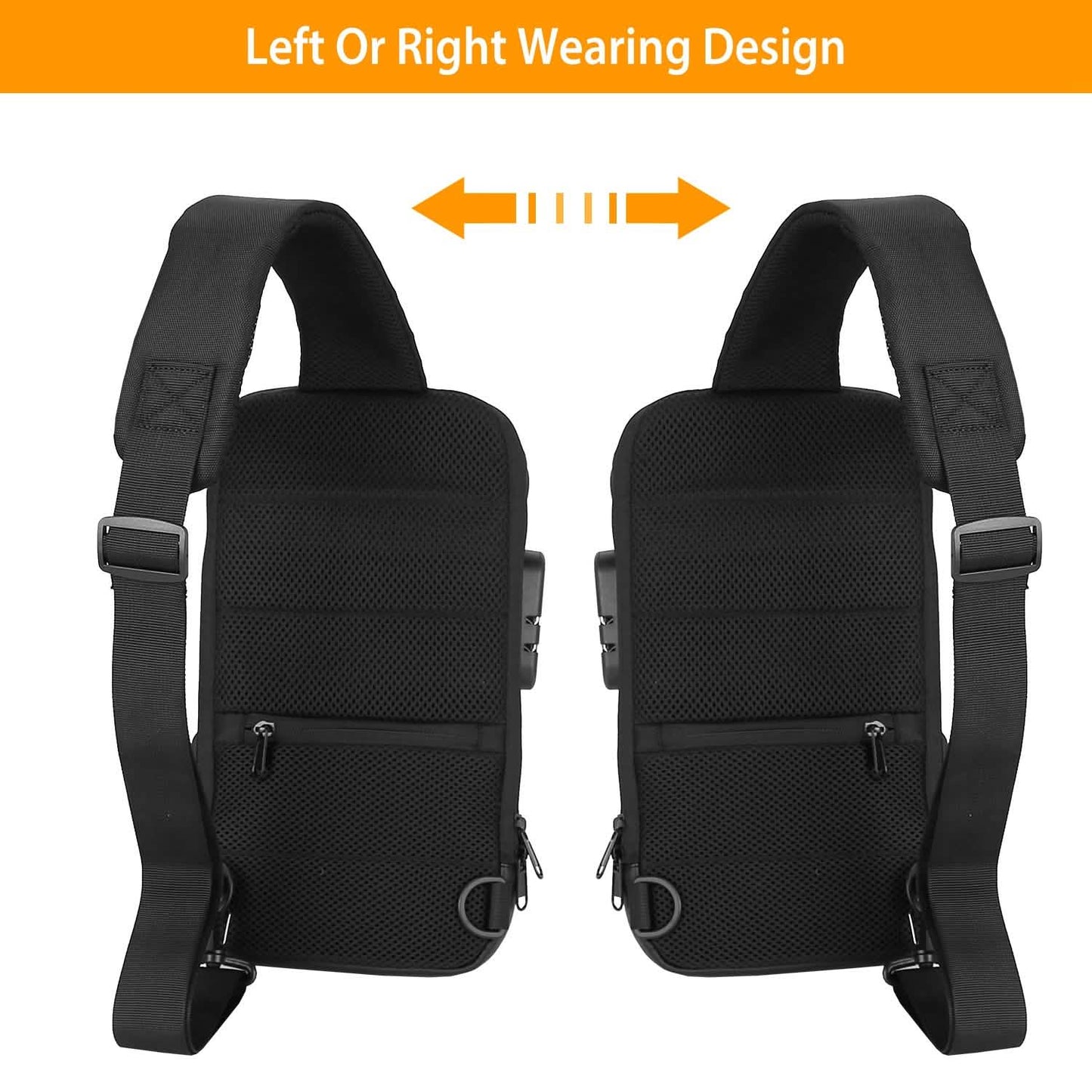 Men's Waterproof Anti-Theft Sling Backpack