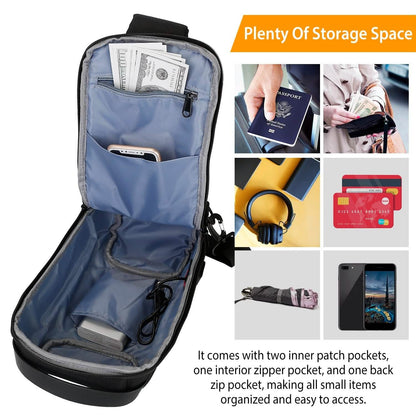Men's Waterproof Anti-Theft Sling Backpack