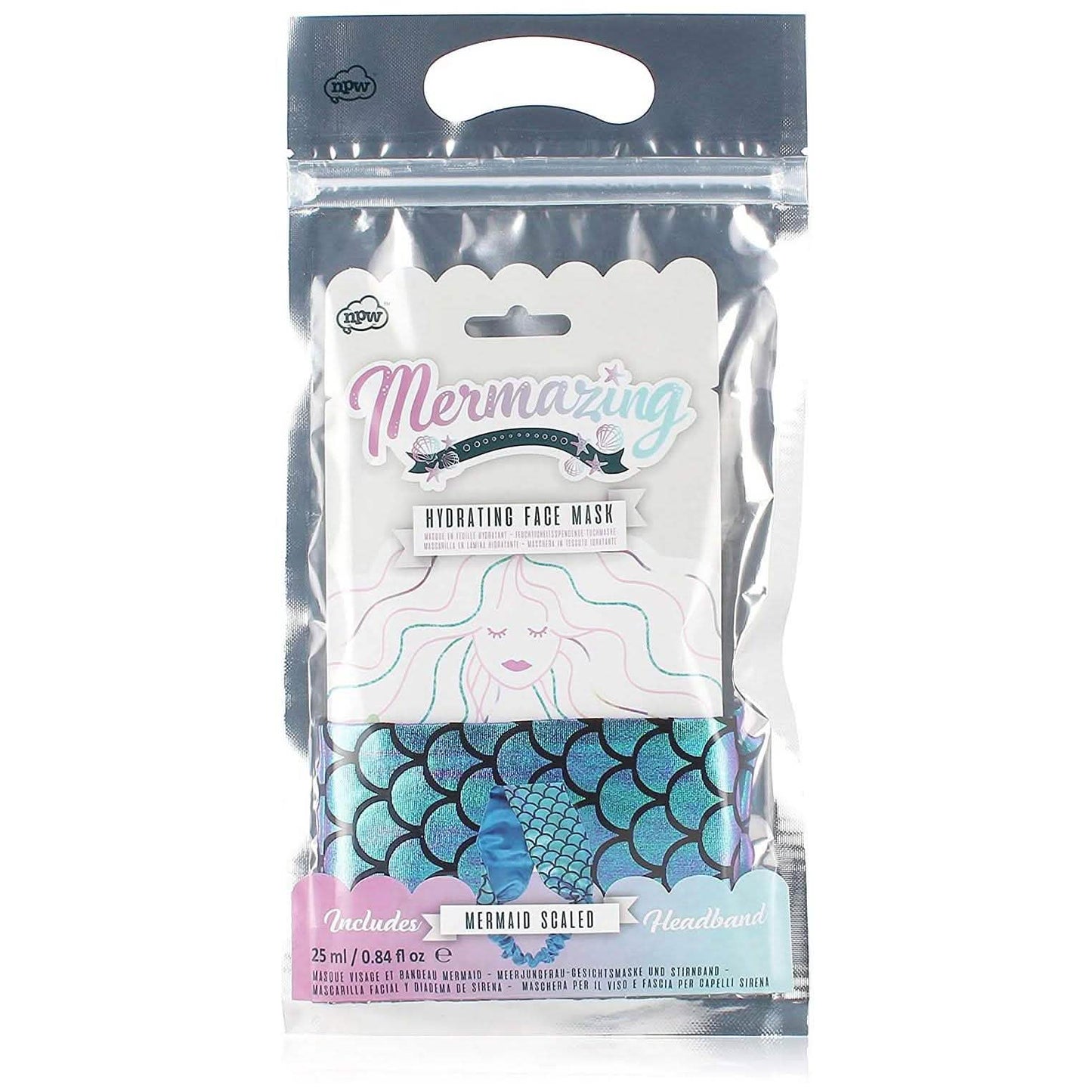 Mermaid Face Mask and Headband Set