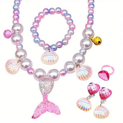 Mermaid-Themed Jewelry Set for Youngsters