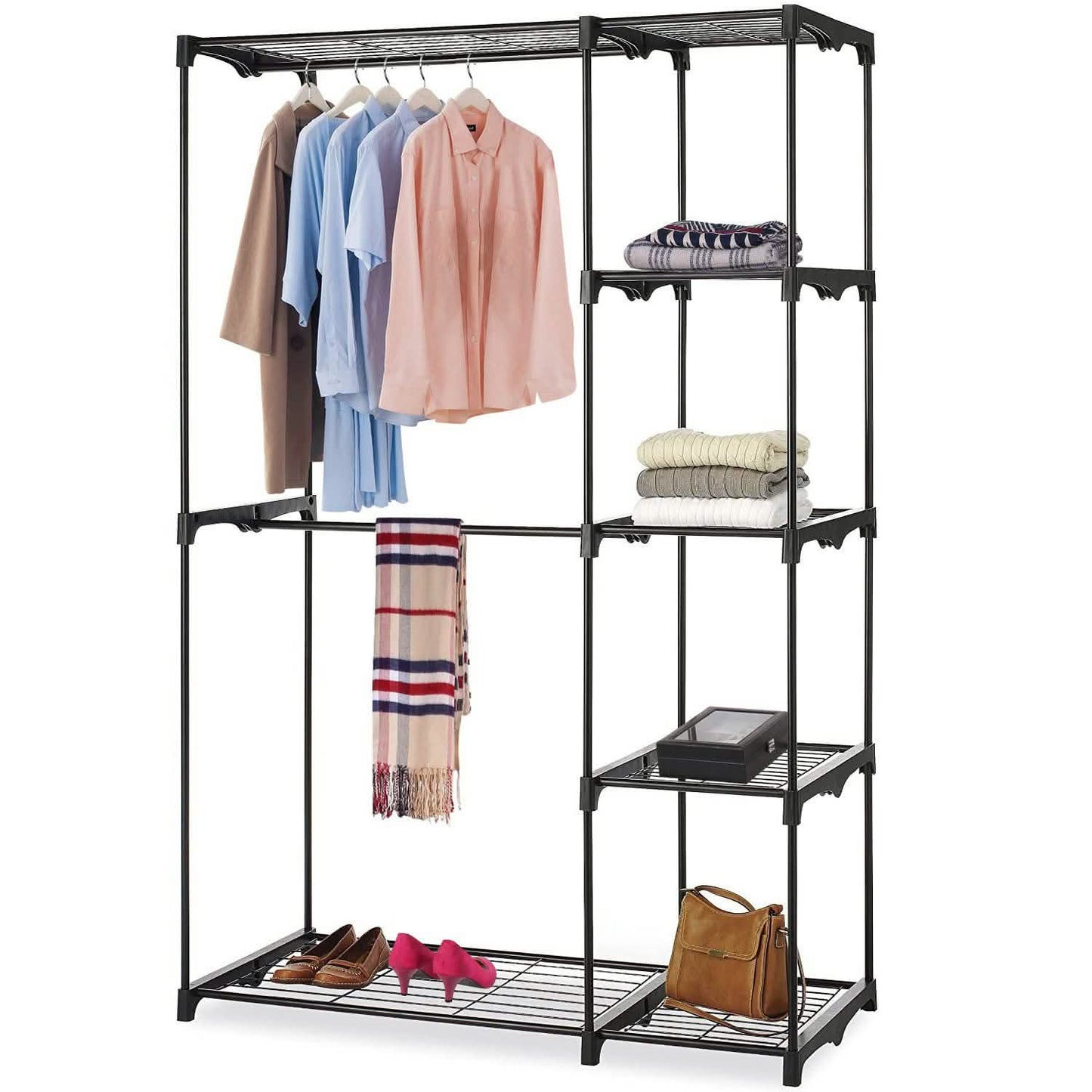 Metal Closet Deluxe Double Rod
