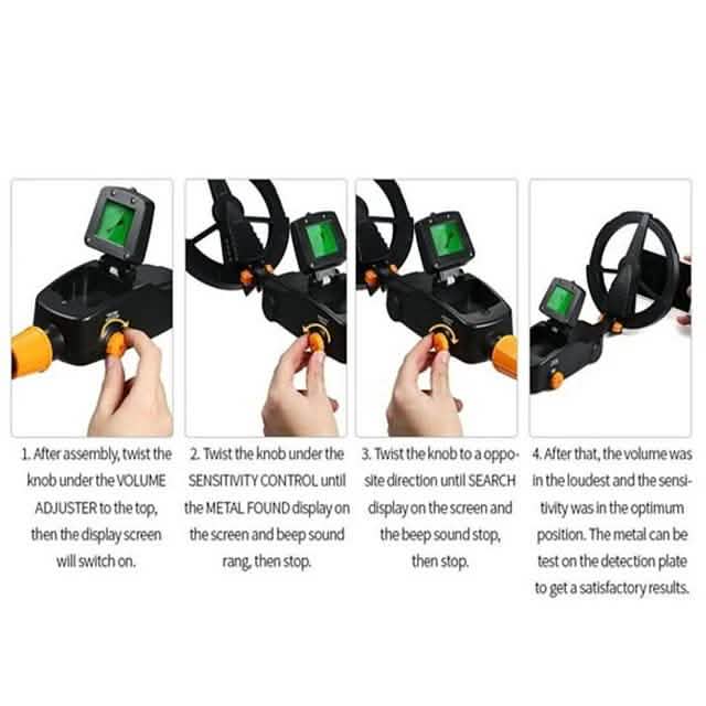 Metal Detector Deep Sensitive Waterproof Gold Finder Tracker