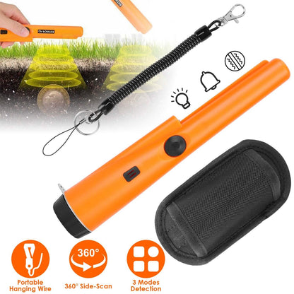 Metal Detector Pin Pointer with Retractable Hanging Wire