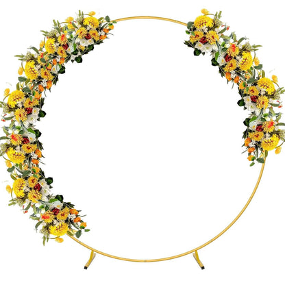 Metal Round Arch Reusable Backdrop Stand with Balloon Tools