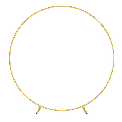 Metal Round Arch Reusable Backdrop Stand with Balloon Tools