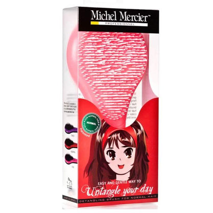 Michel Mercier Kids Detangling Brush Pink For Normal Hair
