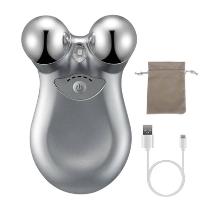 Micro-Current Face Massager Rechargeable Roller with 5 Gears