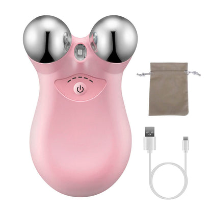 Micro-Current Face Massager Rechargeable Roller with 5 Gears
