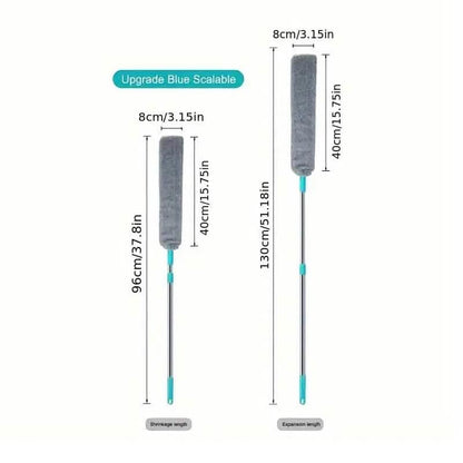 Microfiber Wet Dry Retractable Dusting Brush with Extension Rod