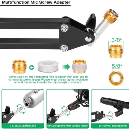 Microphone Arm Stand with Mic Boom Arm Stand