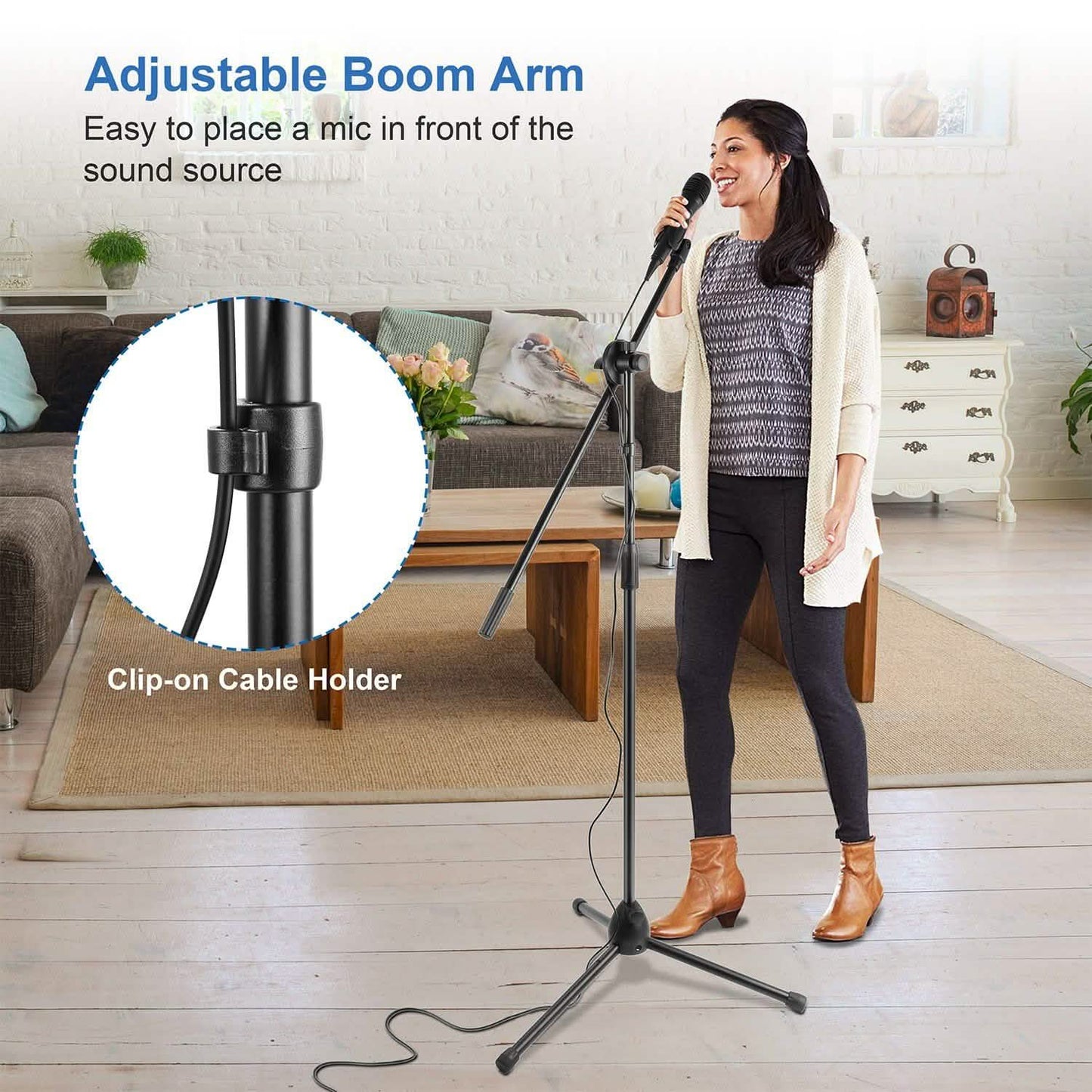 Microphone Stands Tripod Boom Mic Holders
