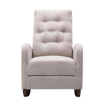 Mid-Century Modern Nursery Rocking Chair Armchair