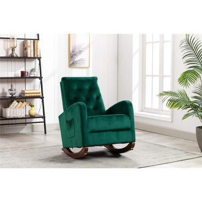 Mid-Century Modern Nursery Rocking Chair Armchair