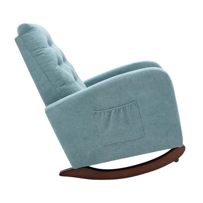 Mid-Century Modern Nursery Rocking Chair Armchair