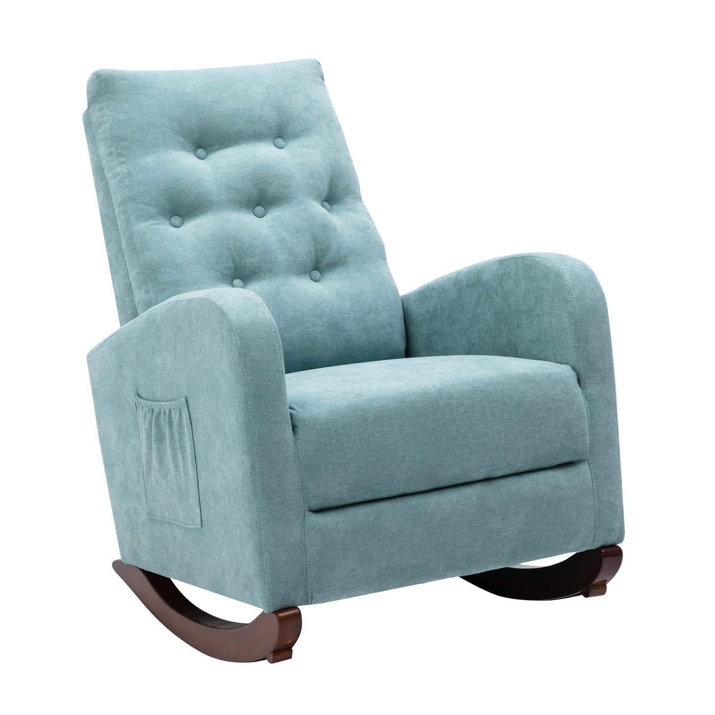 Mid-Century Modern Nursery Rocking Chair Armchair