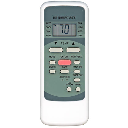 Substitute for Midea RG51F/EU1 Premium Mini Split Air Conditioner Remote Control - 17317000001294 [17317000A02500]