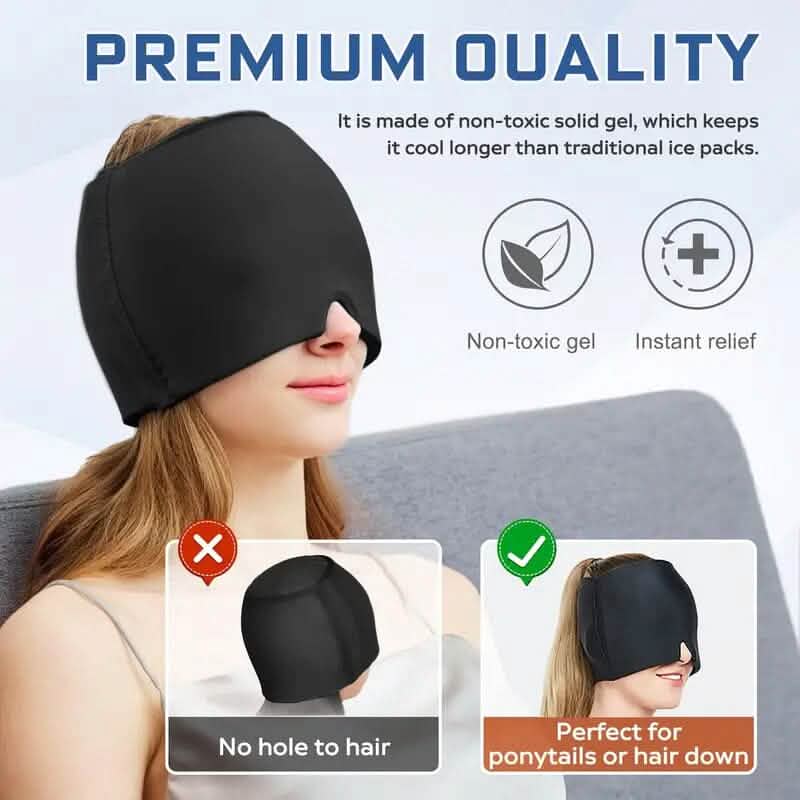 Migraine Relief Double Layer Gel Ice Head Wrap
