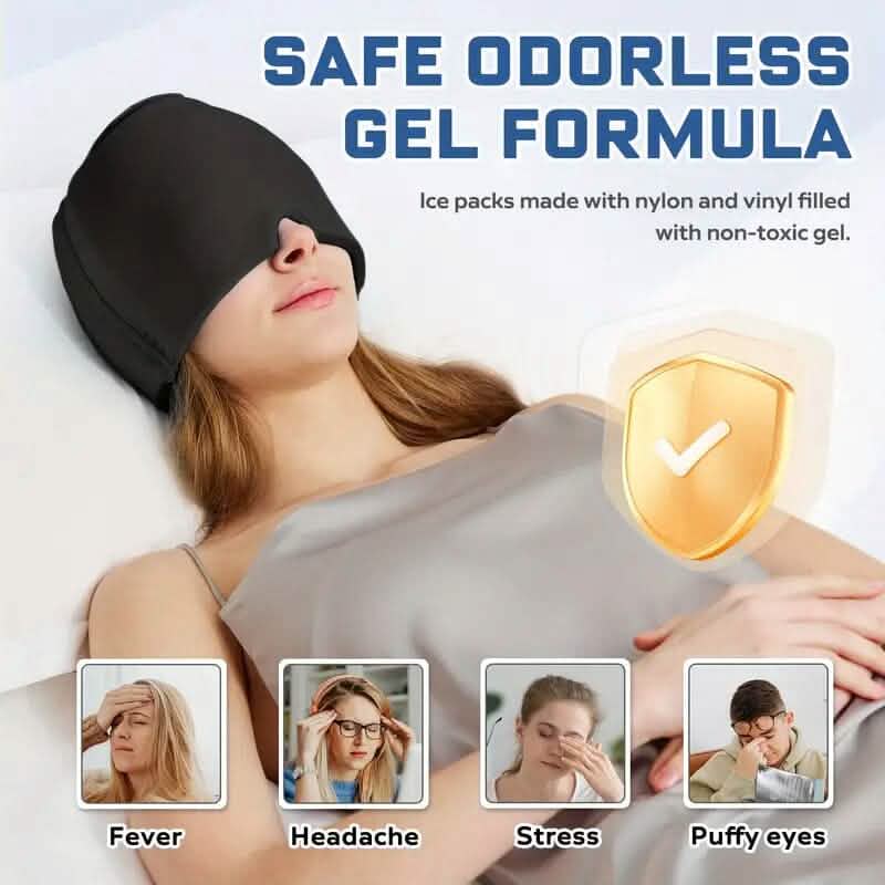 Migraine Relief Double Layer Gel Ice Head Wrap