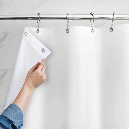 Mildew Resistant Heavyweight Vinyl Shower Curtain Liner with Magnets Metal Grommets