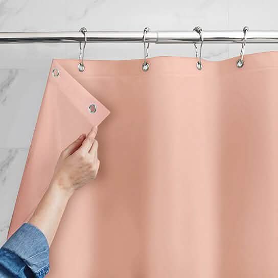 Mildew Resistant Heavyweight Vinyl Shower Curtain Liner with Magnets Metal Grommets