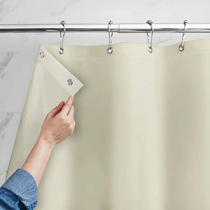 Mildew Resistant Heavyweight Vinyl Shower Curtain Liner with Magnets Metal Grommets