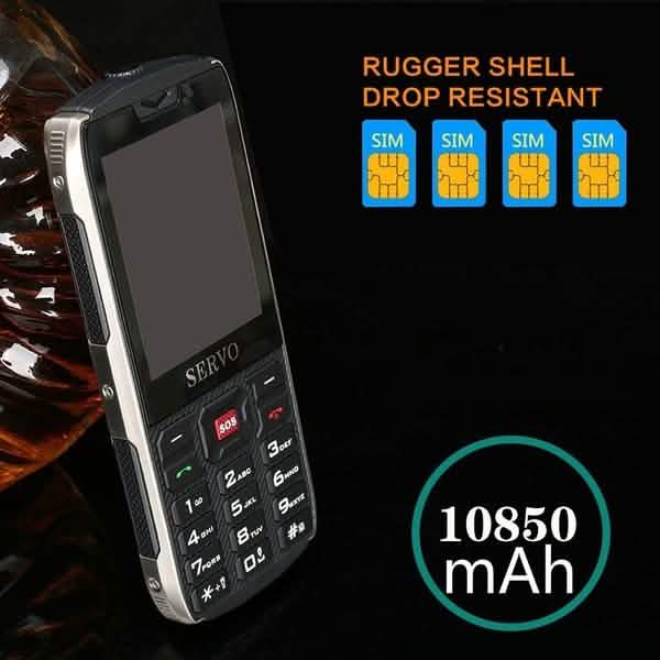 Military Rugged 4 Sim Card High Quality Mobile Cell Phone