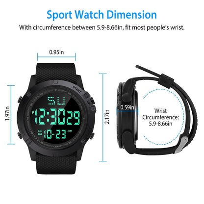Military Wrist Watch with LED Backlight