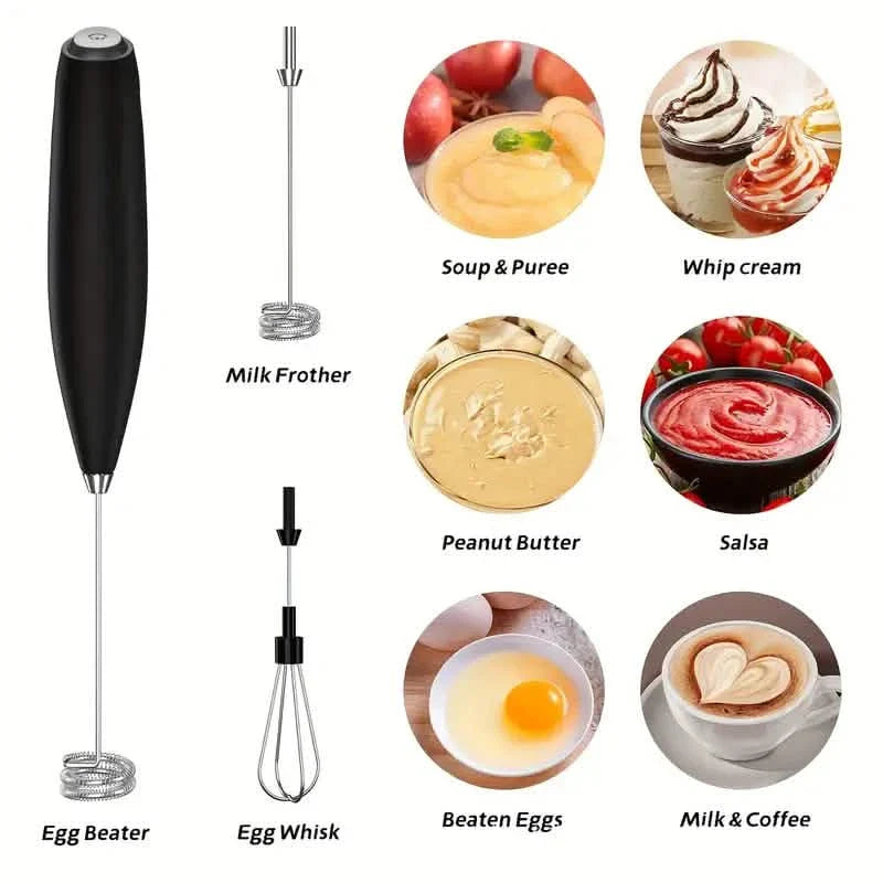 Milk Frother, Handheld Electric Mixer