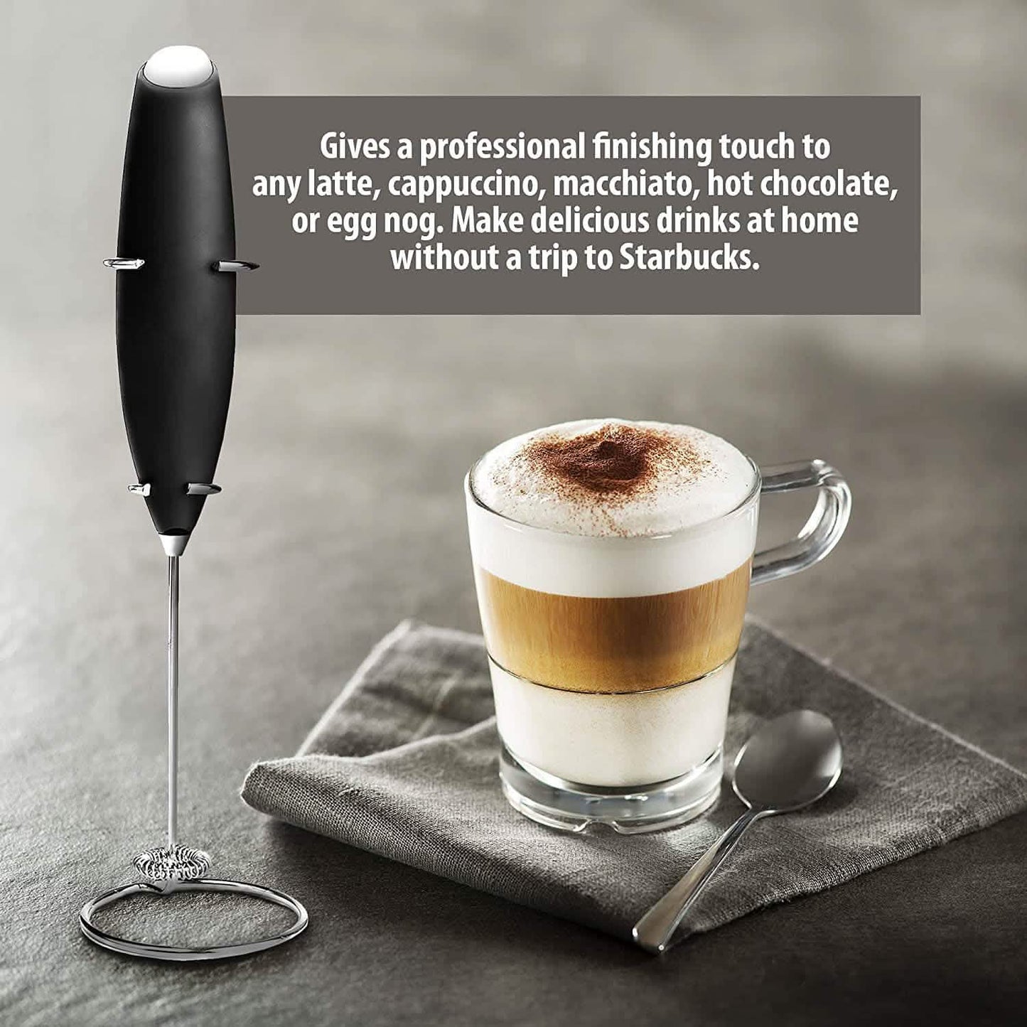 Milk Frother Handheld Foam Maker for Latte