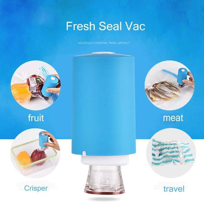 Mini Automatic Compression Vacuum Pump Portable Sealing Food Vacuum Sealer Bags