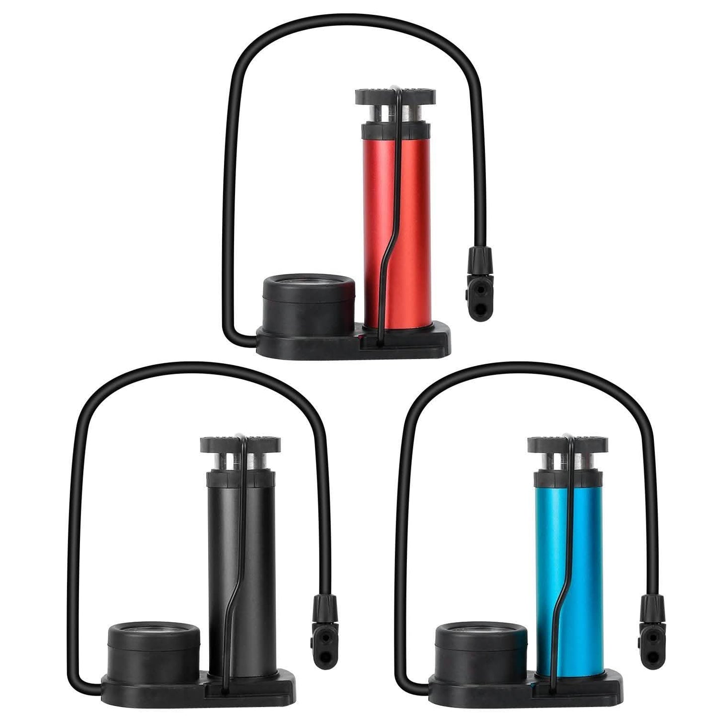 Mini Bike Foot Pump Portable Bicycle Tire Inflator