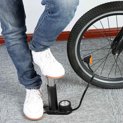 Mini Bike Foot Pump Portable Bicycle Tire Inflator