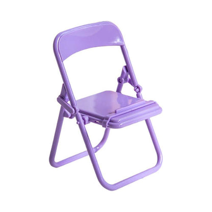 Mini Folding Chair Phone Holder
