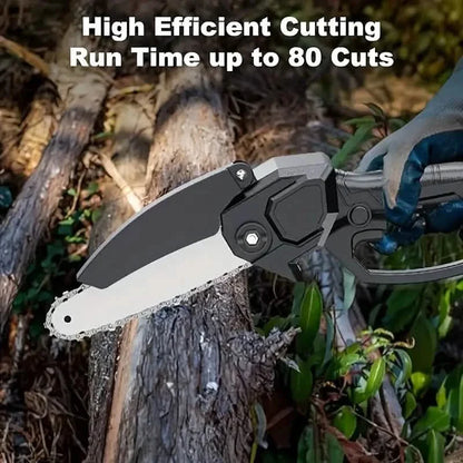Mini Handheld Chain Saw - Band Saw with Premium Splash Protection, Safety Lock
