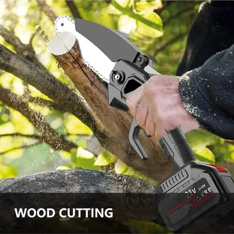 Mini Handheld Chain Saw - Band Saw with Premium Splash Protection, Safety Lock