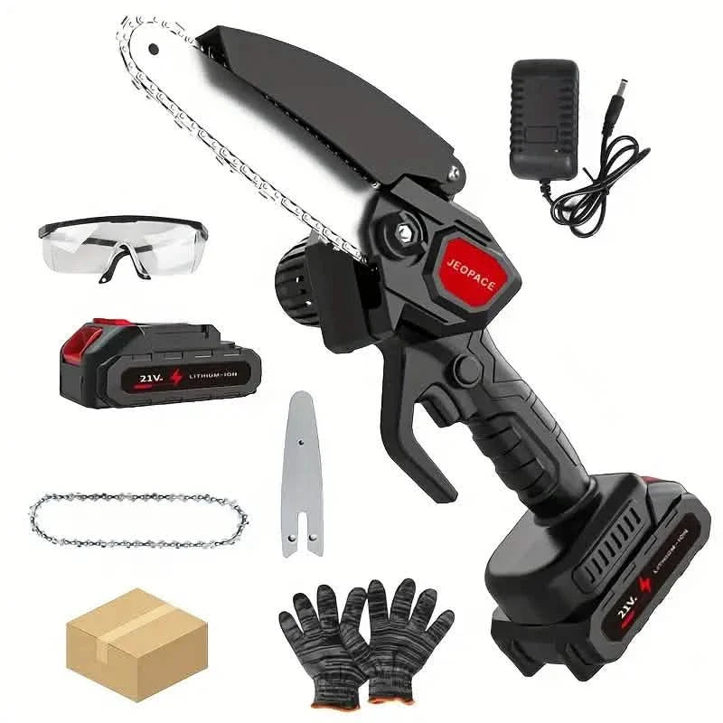 Mini Handheld Chain Saw - Band Saw with Premium Splash Protection, Safety Lock