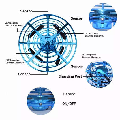 Mini Helicopter UFO RC Drone Infraed Hand Sensing Aircraft