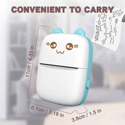 Mini Pocket Wireless BT Thermal Inkless Printer for Smartphones