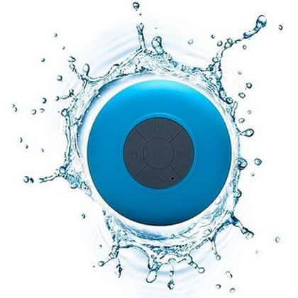 Mini Portable Bluetooth Waterproof Shower Speaker w/ Built-in Mic & Suction Cups