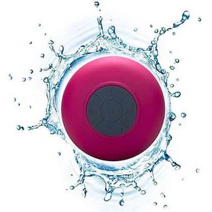 Mini Portable Bluetooth Waterproof Shower Speaker w/ Built-in Mic & Suction Cups