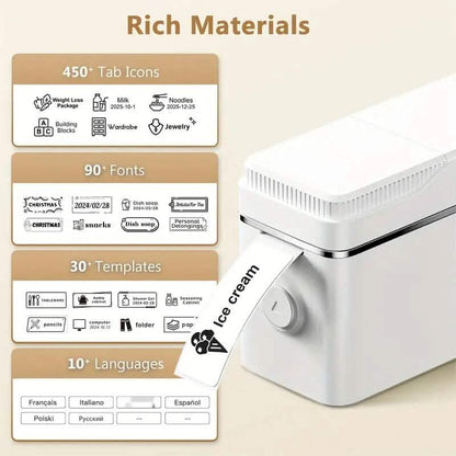 Mini Portable Label Maker Machine with Thermal Printer
