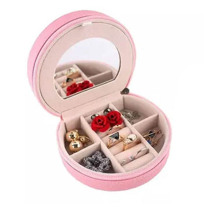 Mini Portable Travel Jewelry Box & Jewelry Organizer