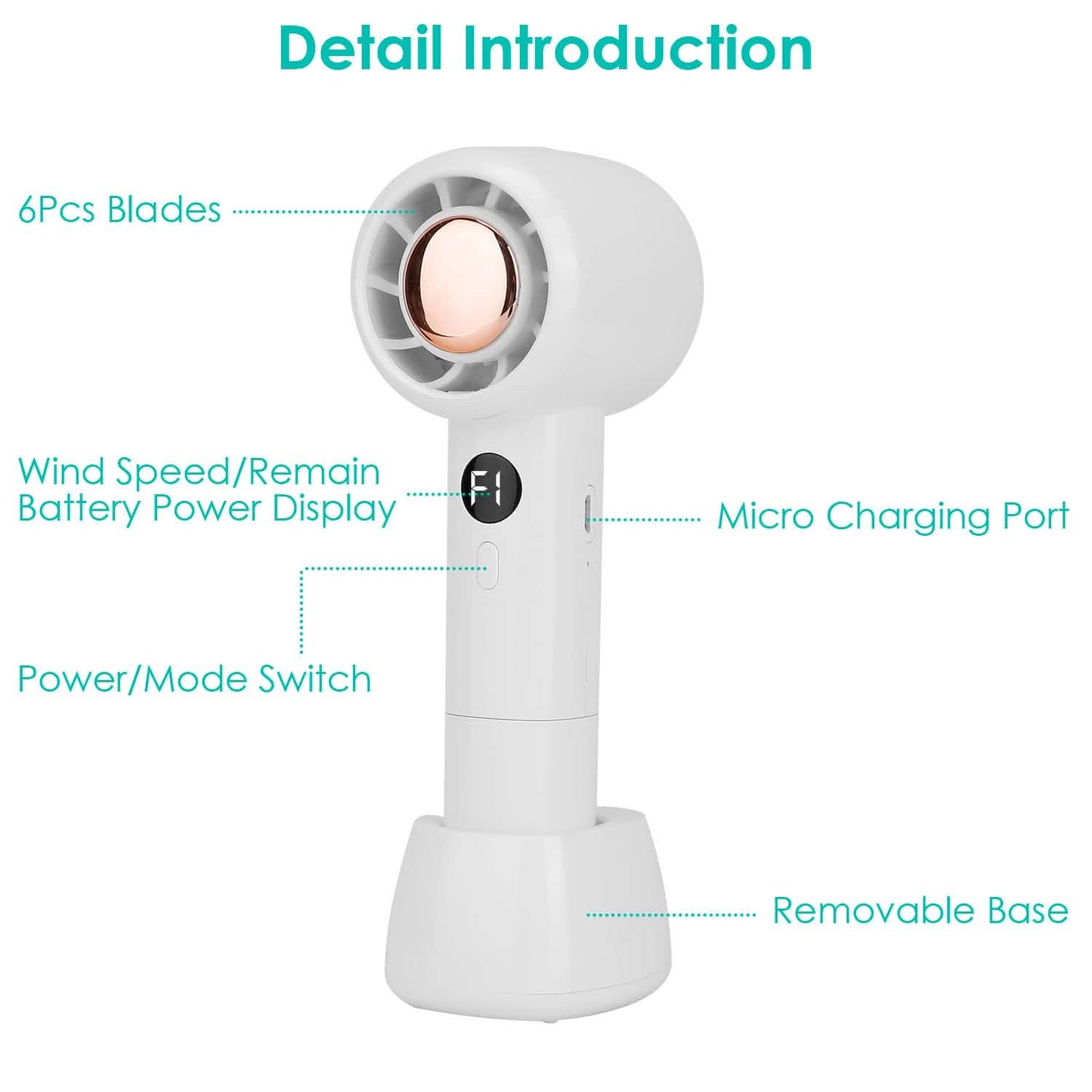 Mini Portable USB Rechargeable Handheld Cooling Fan