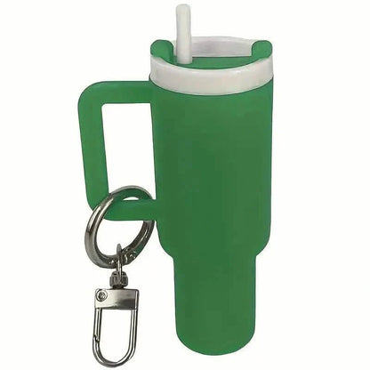 Mini Water Bottle Keychain - Street Style, Plastic Material