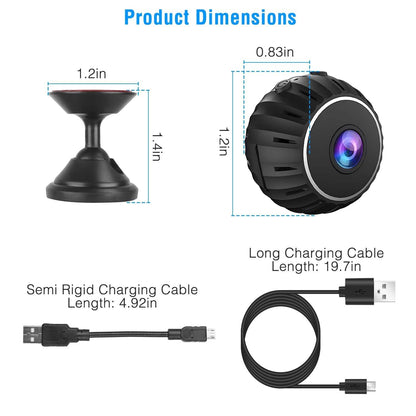 Mini Wireless Camera Wifi IR Night Vision HD 1080P Home Security