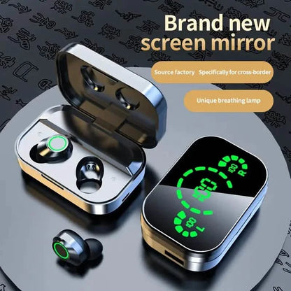 Mini Wireless Earbuds with Digital Display - True Wireless Stereo Earphones